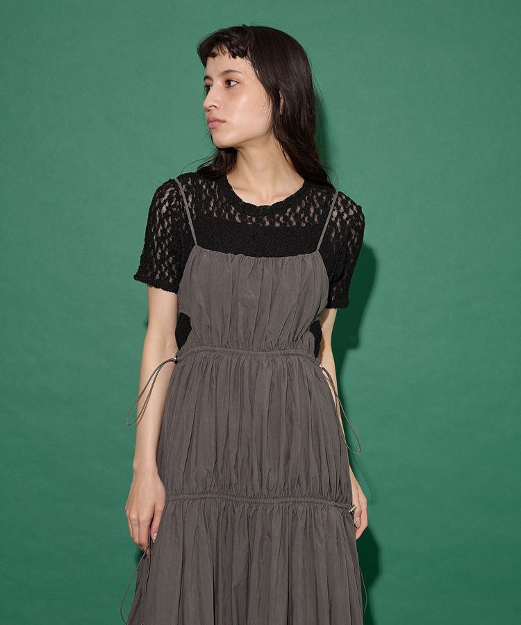 GARAGE OF GOOD CLOTHING「シャーリングサイドオープンワンピース」|ワンピース|