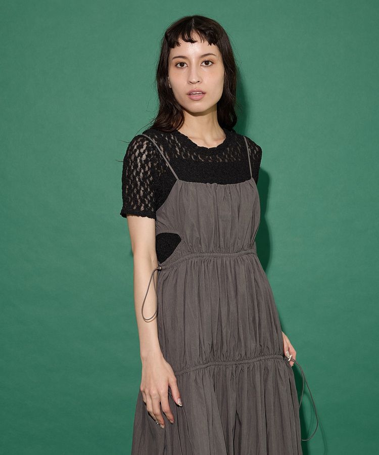 GARAGE OF GOOD CLOTHING「シャーリングサイドオープンワンピース」|ワンピース|