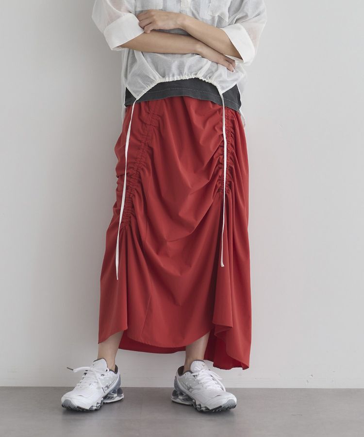 GARAGE OF GOOD CLOTHING「アシメギャザーロングスカート」|スカート|