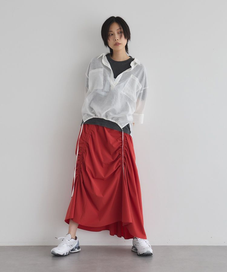 GARAGE OF GOOD CLOTHING「アシメギャザーロングスカート」|スカート|