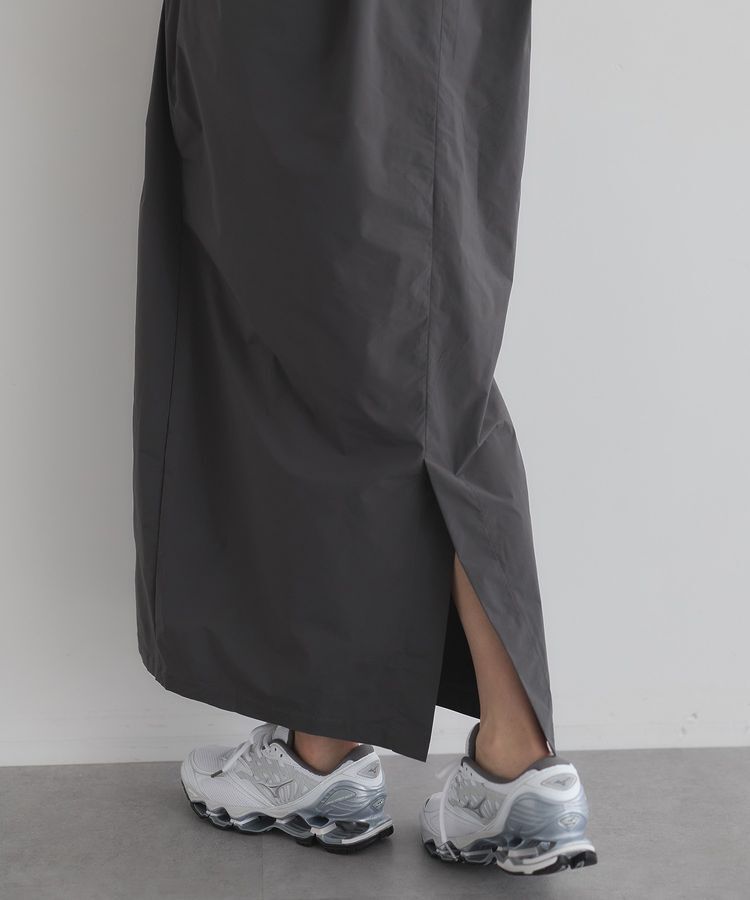 GARAGE OF GOOD CLOTHING「異素材切り替えコクーンワンピース」|ワンピース|