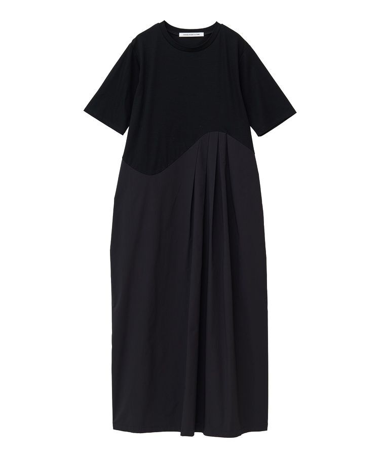 GARAGE OF GOOD CLOTHING「異素材切り替えコクーンワンピース」|ワンピース|