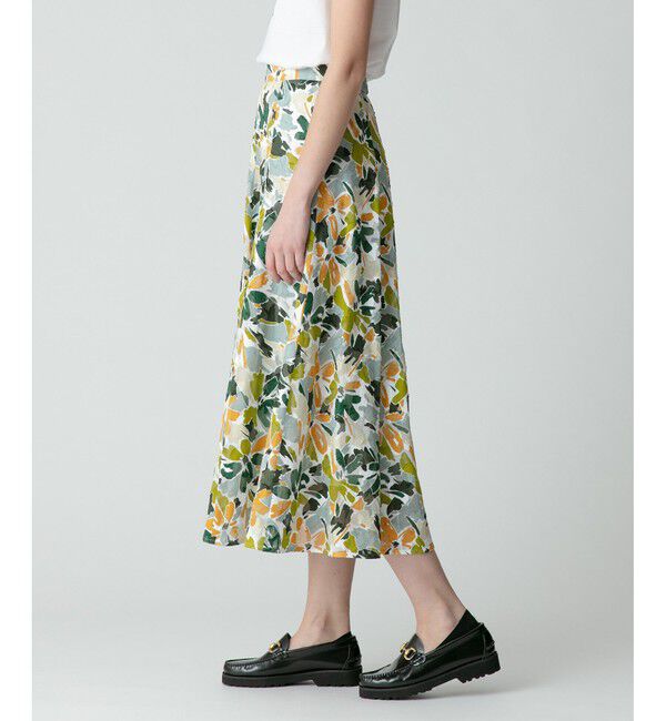 allureville「カットジャガードフレアスカート」|スカート|