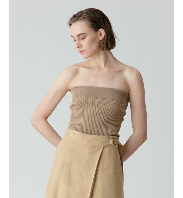 allureville「2WAYリブニットバンドゥ」|その他|モカ