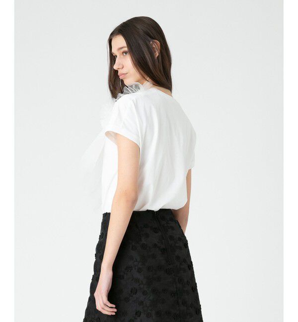 LOULOU WILLOUGHBY「【LOULOU WILLOUGHBY】チュールビスチェTシャツ」|Tシャツ・カットソー|