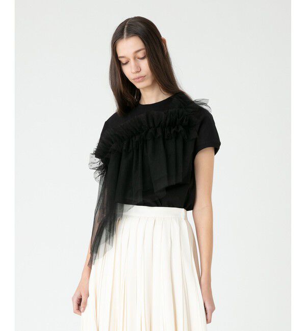 LOULOU WILLOUGHBY「【LOULOU WILLOUGHBY】チュールビスチェTシャツ」|Tシャツ・カットソー|