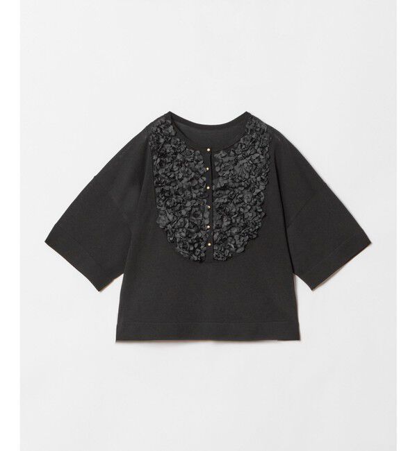 LOULOU WILLOUGHBY「【LOULOU WILLOUGHBY】フローラルフロントプルオーバー」|ニット・セーター|