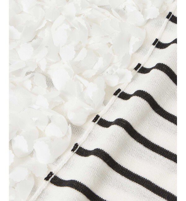 LOULOU WILLOUGHBY「【LOULOU WILLOUGHBY】フローラルフロントプルオーバー」|ニット・セーター|