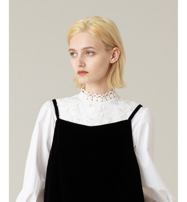 LOULOU WILLOUGHBY「【LOULOU WILLOUGHBY】ベルベットミニワンピース」|ワンピース|