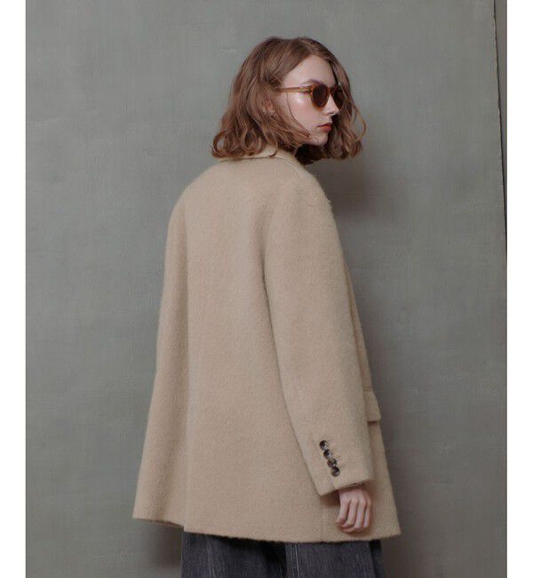 allureville「モヘヤシャギーハーフチェスターコート」|チェスターコート|