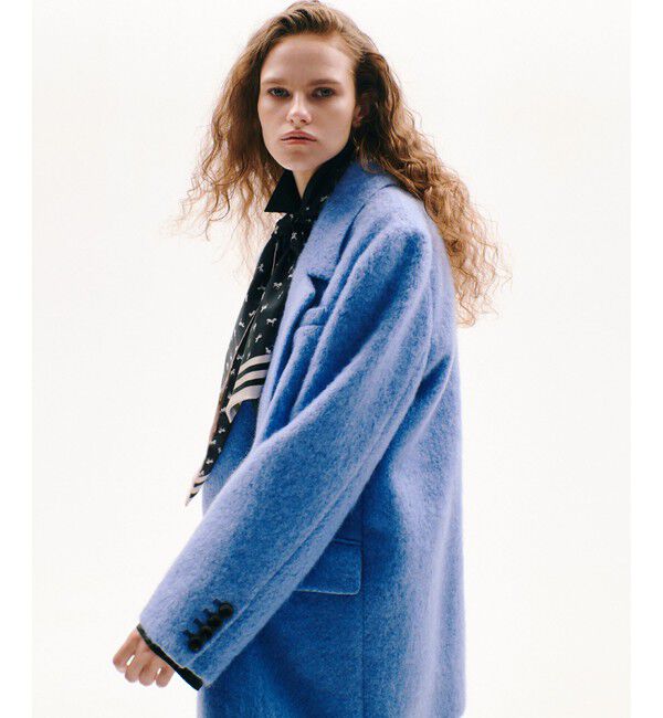 allureville「モヘヤシャギーハーフチェスターコート」|チェスターコート|