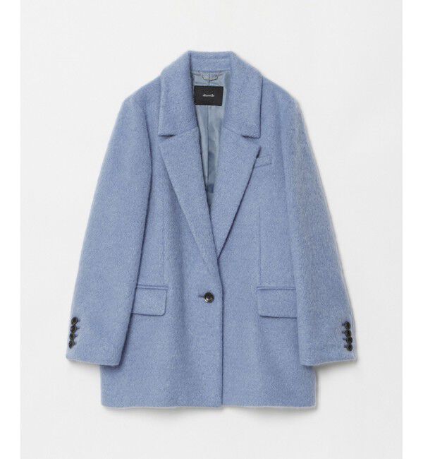 allureville「モヘヤシャギーハーフチェスターコート」|チェスターコート|