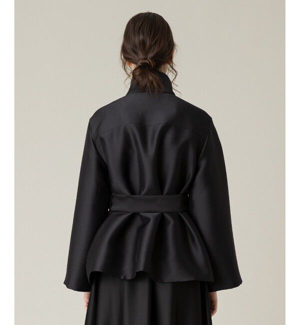 LOULOU WILLOUGHBY「【LOULOU WILLOUGHBY】シルキーダブルクロスブルゾン」|ブルゾン・スタジャン|