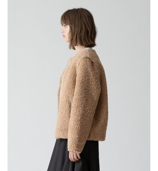 allureville「フェイクプードルファーデタッチャブルブルゾン」|ブルゾン・スタジャン|