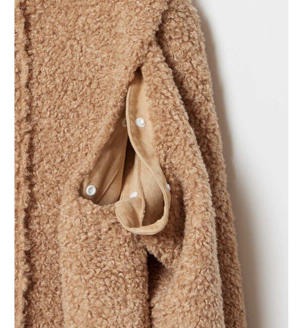 allureville「フェイクプードルファーデタッチャブルブルゾン」|ブルゾン・スタジャン|