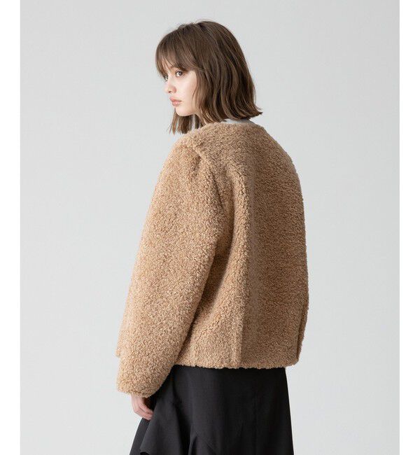 allureville「フェイクプードルファーデタッチャブルブルゾン」|ブルゾン・スタジャン|