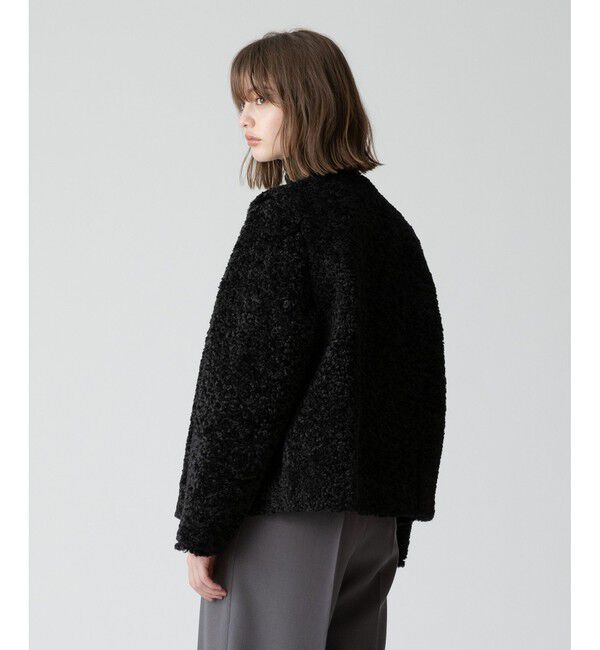 allureville「フェイクプードルファーデタッチャブルブルゾン」|ブルゾン・スタジャン|