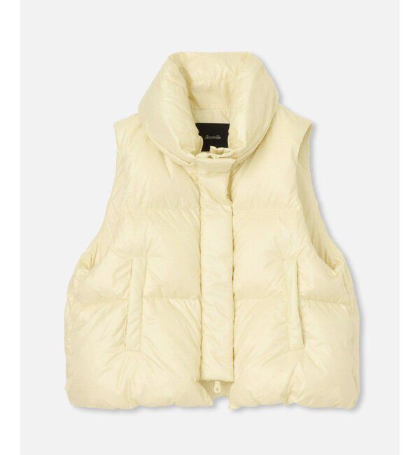 allureville「ライトタフタショートダウンベスト」|ダウンベスト・ベスト|