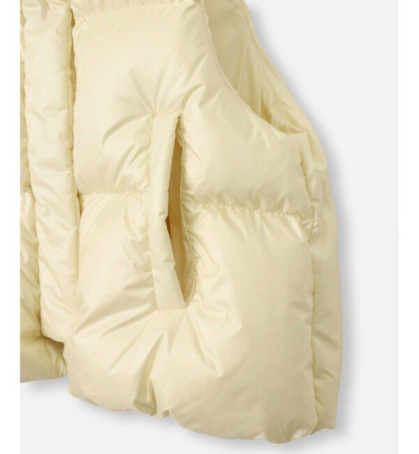 allureville「ライトタフタショートダウンベスト」|ダウンベスト・ベスト|