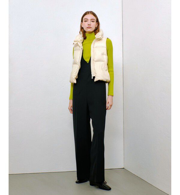 allureville「ライトタフタショートダウンベスト」|ダウンベスト・ベスト|