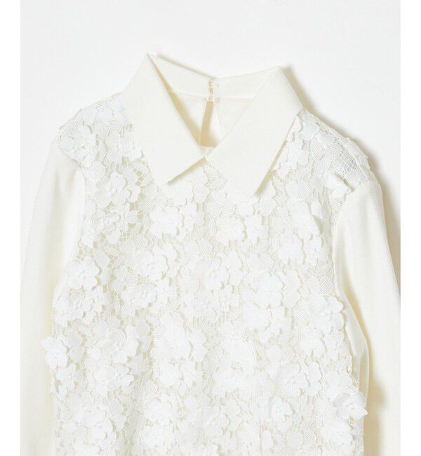 LOULOU WILLOUGHBY「【LOULOU WILLOUGHBY】ケミカルフラワーレースプルオーバー」|ニット・セーター|