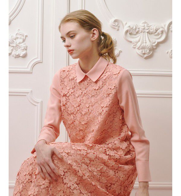 LOULOU WILLOUGHBY「【LOULOU WILLOUGHBY】ケミカルフラワーレースプルオーバー」|ニット・セーター|