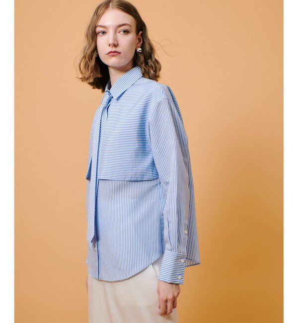 allureville「タイディティールストライプシャツ」|シャツ・ブラウス|