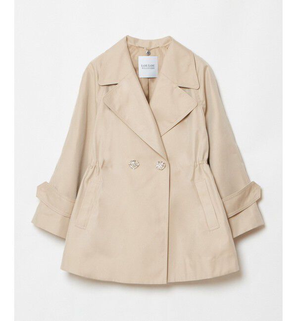 LOULOU WILLOUGHBY「【LOULOU WILLOUGHBY】シャンブレーギャバミドルコート」|その他|ベージュ