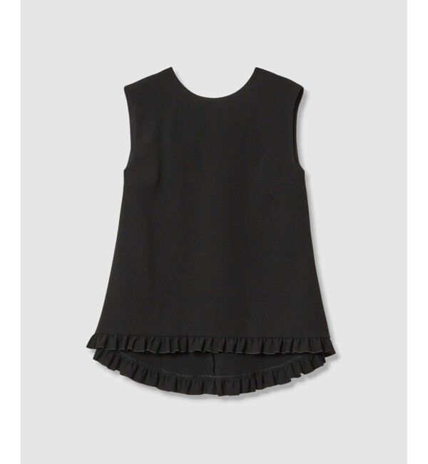 LOULOU WILLOUGHBY「【LOULOU WILLOUGHBY】パールネックレス付きフリルブラウス」|シャツ・ブラウス|