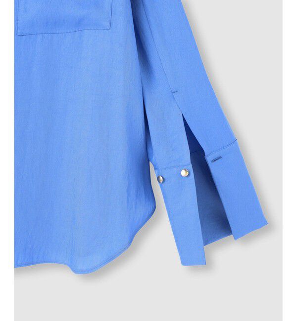 allureville「ブライトツイルアシメボウブラウス」|シャツ・ブラウス|