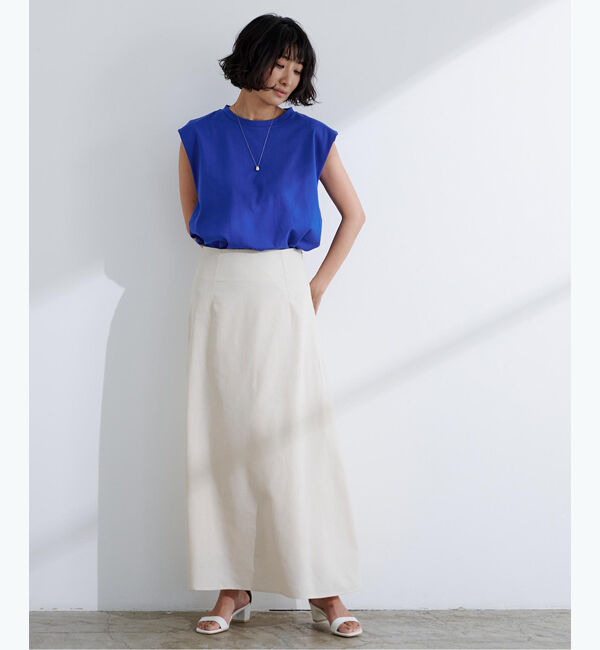 ur's「汗染み防止ショルダータックトップス」|Tシャツ・カットソー|