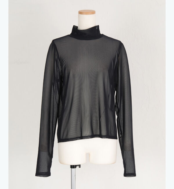 ur's「フィンガーホール付シアーハイネックプルオーバー」|Tシャツ・カットソー|