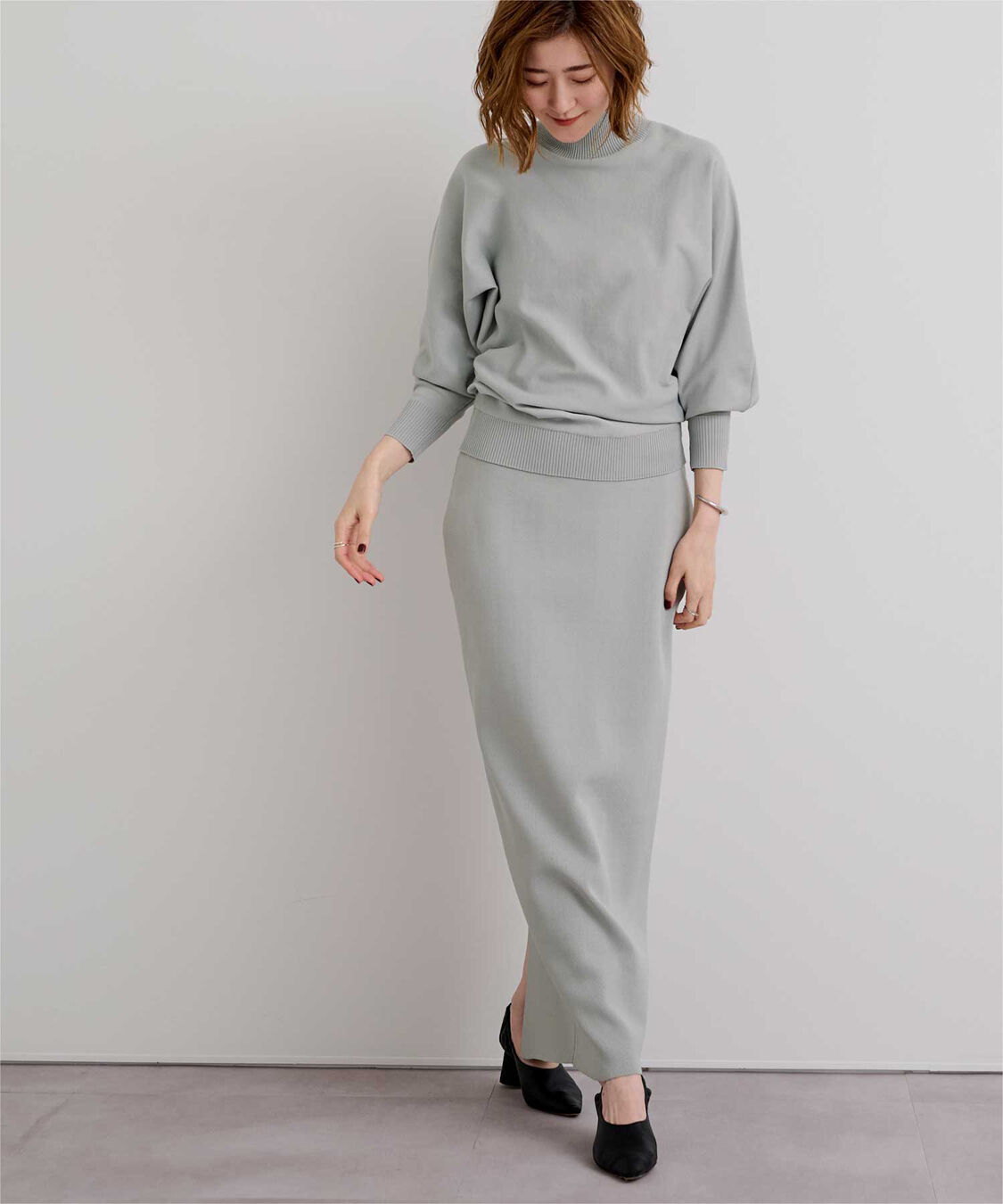 ur's「スポンディッシュハイネックドルマンスリーブニット」|ニット・セーター|