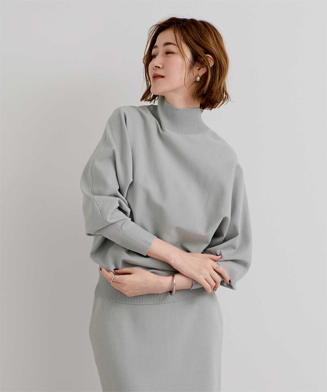 ur's「スポンディッシュハイネックドルマンスリーブニット」|ニット・セーター|