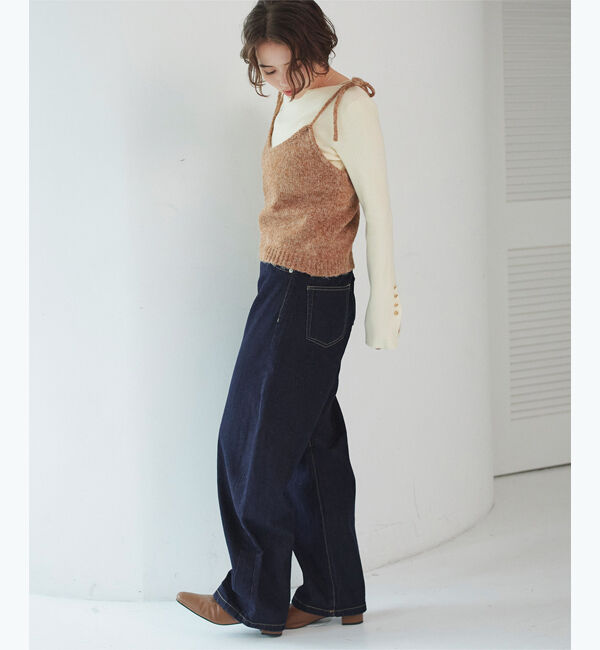 titivate「カーブラインデニムパンツ」|デニム|