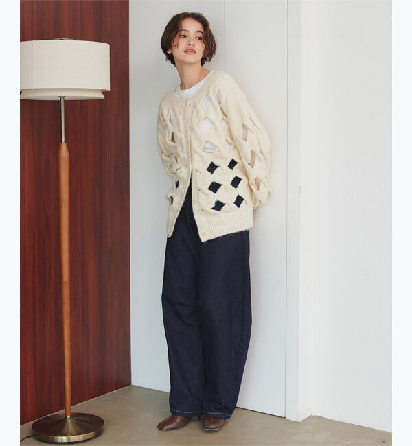 titivate「カーブラインデニムパンツ」|デニム|