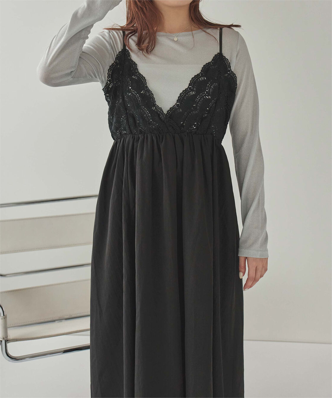 titivate「バストレースキャミソールワンピース」|ワンピース|