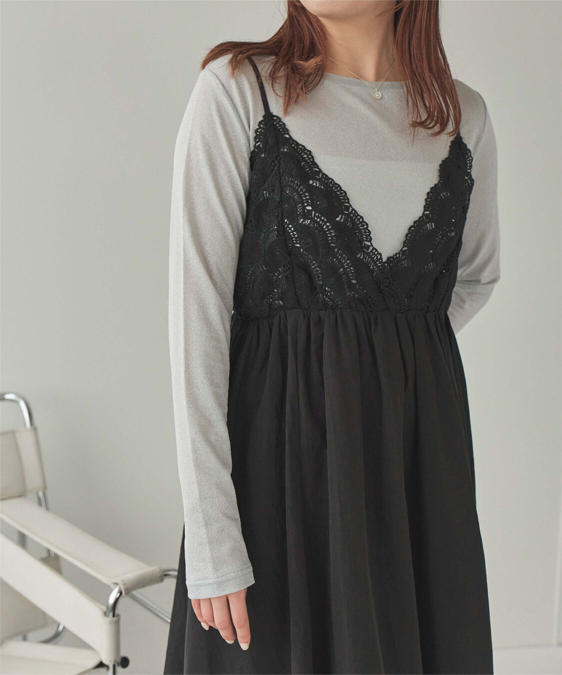titivate「バストレースキャミソールワンピース」|ワンピース|