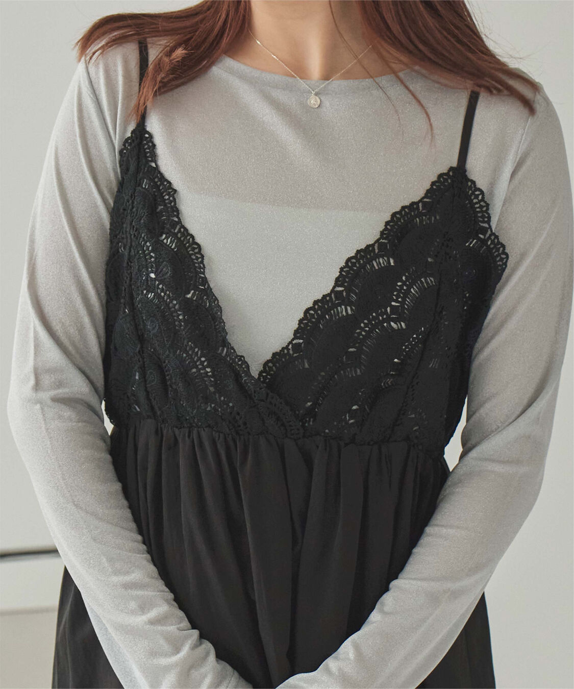 titivate「バストレースキャミソールワンピース」|ワンピース|