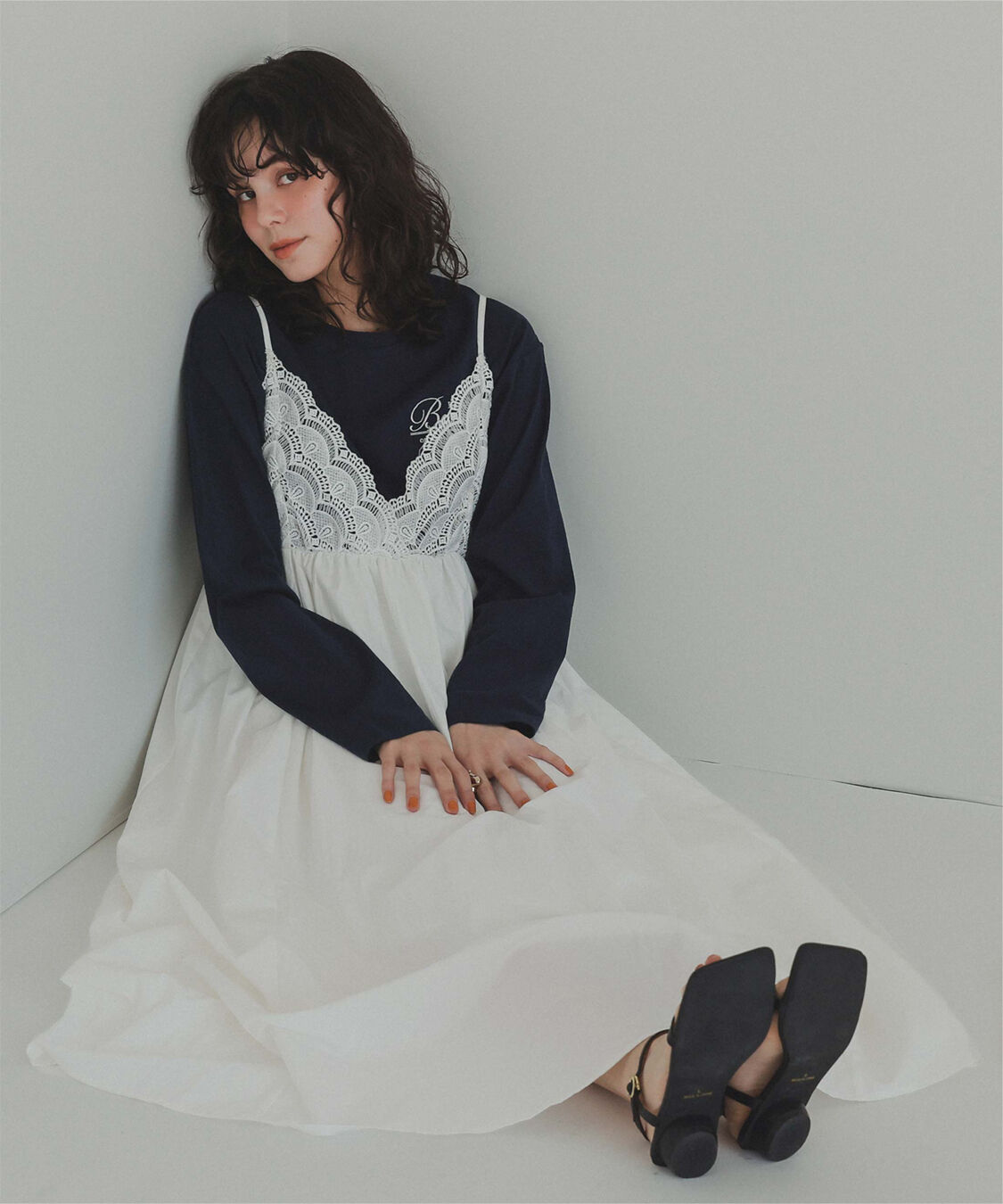 titivate「バストレースキャミソールワンピース」|ワンピース|