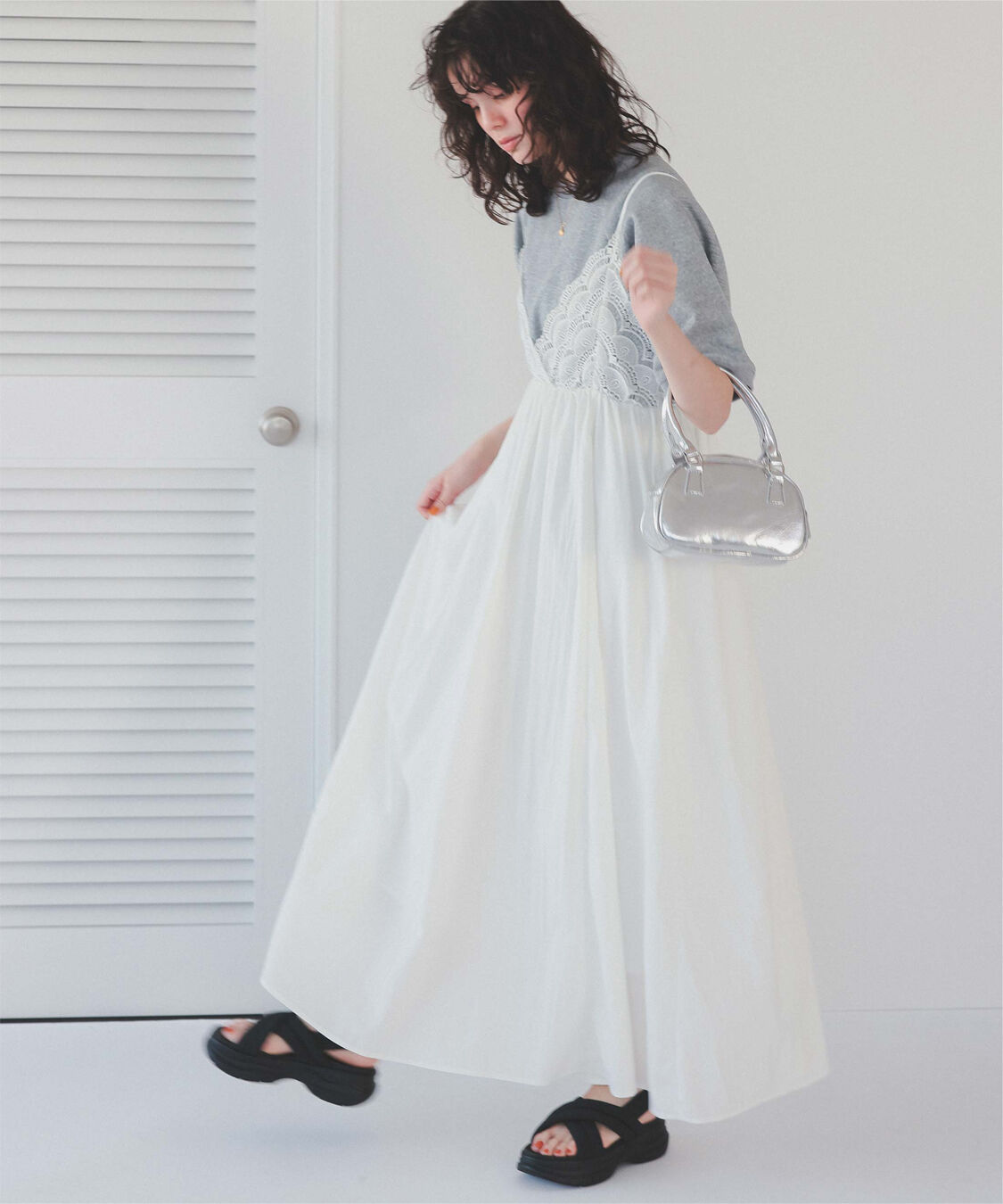 titivate「バストレースキャミソールワンピース」|ワンピース|