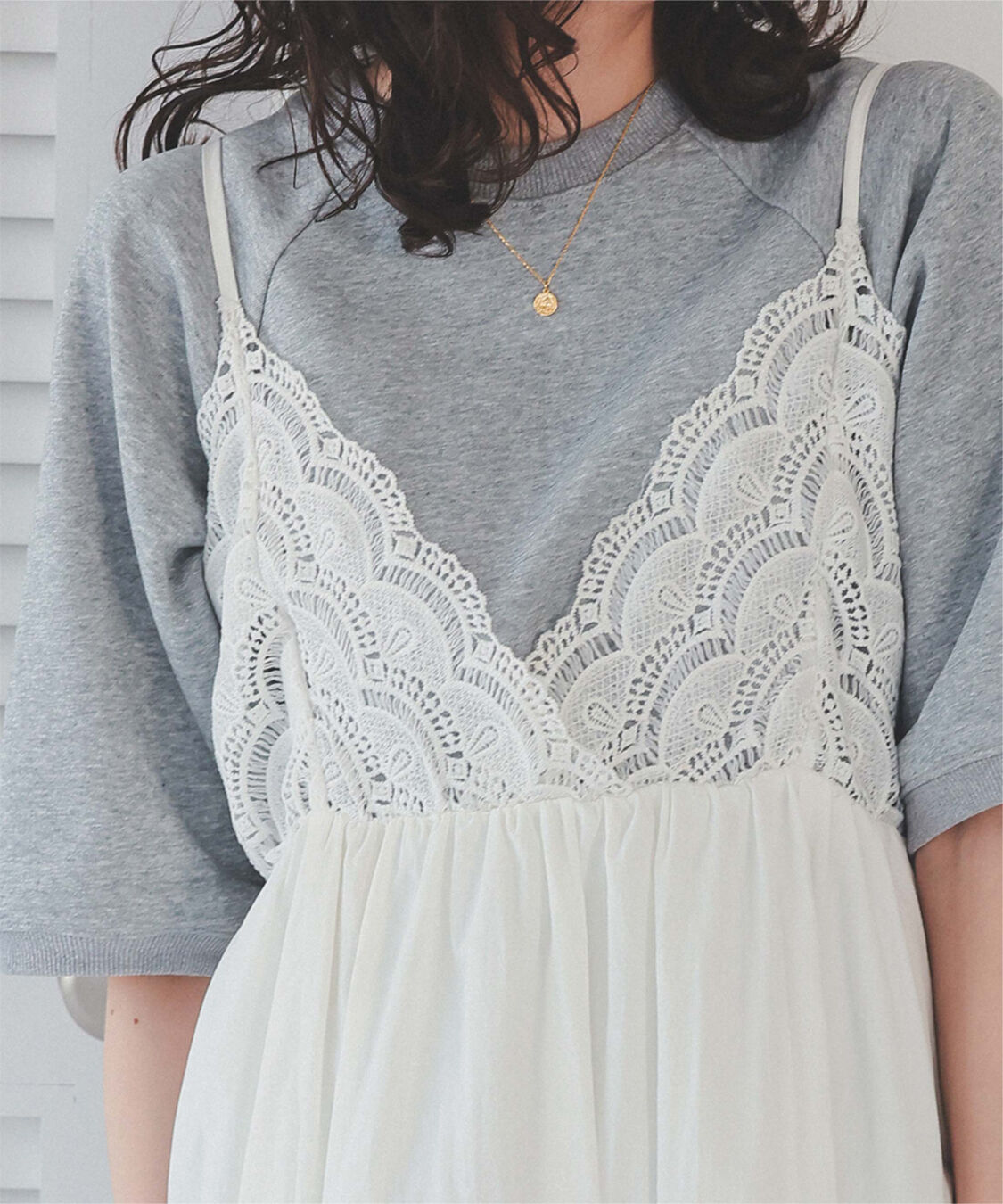 titivate「バストレースキャミソールワンピース」|ワンピース|