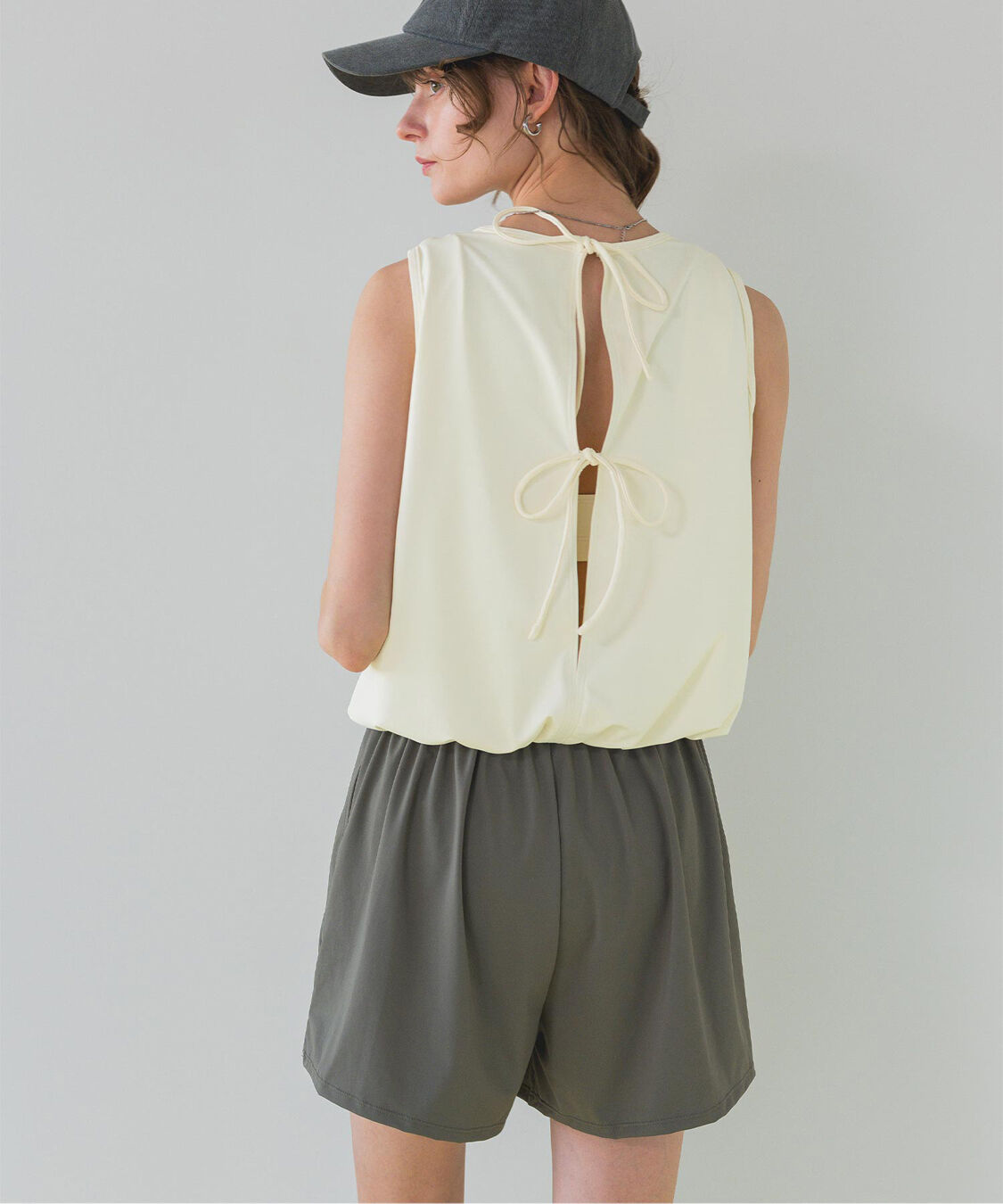 SEA DRESS「ﾊﾞｯｸﾘﾎﾞﾝﾉｰｽﾘｰﾌﾞｵｰﾙｲﾝﾜﾝ/水着」|コンビネゾン|