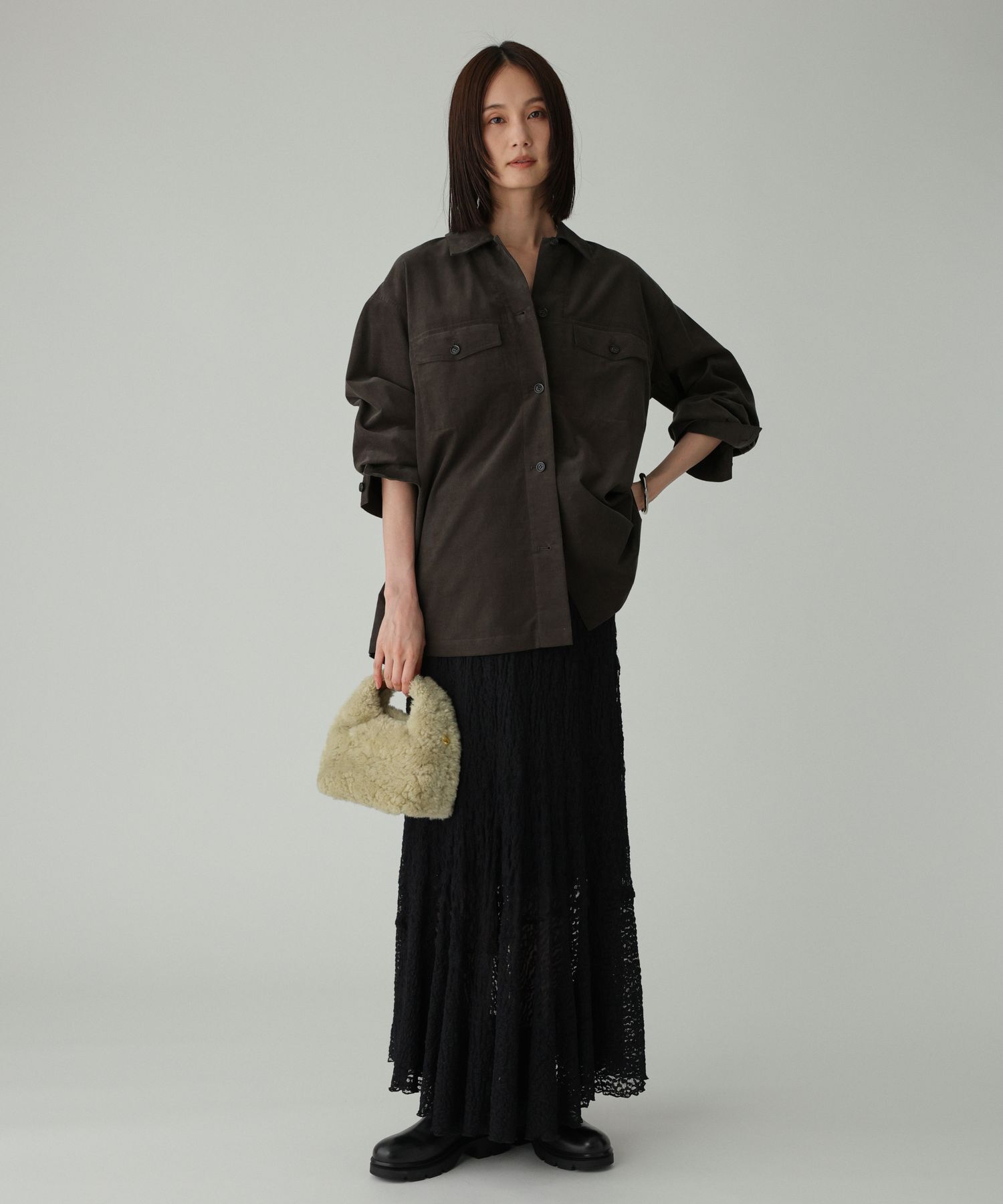 BABYLONE「コットンコーデュロイシャツ」|シャツ・ブラウス|