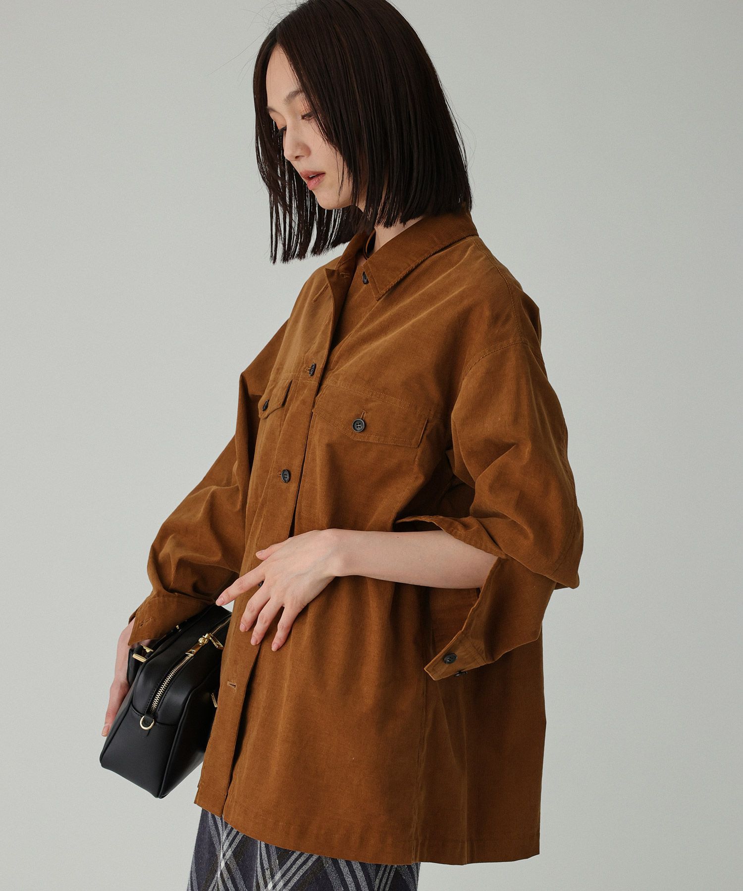 BABYLONE「コットンコーデュロイシャツ」|シャツ・ブラウス|ｷｬﾒﾙ