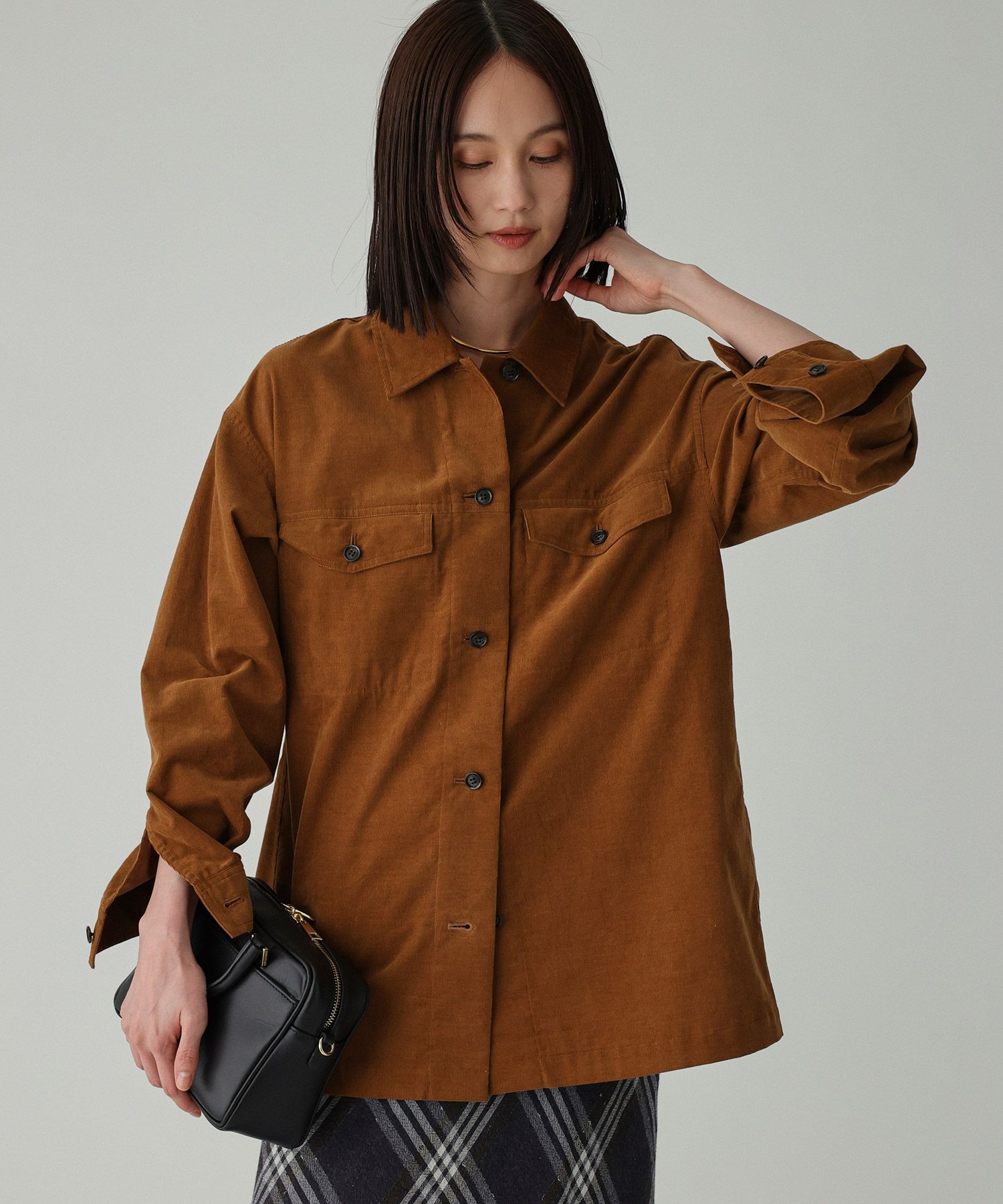 BABYLONE「コットンコーデュロイシャツ」|シャツ・ブラウス|