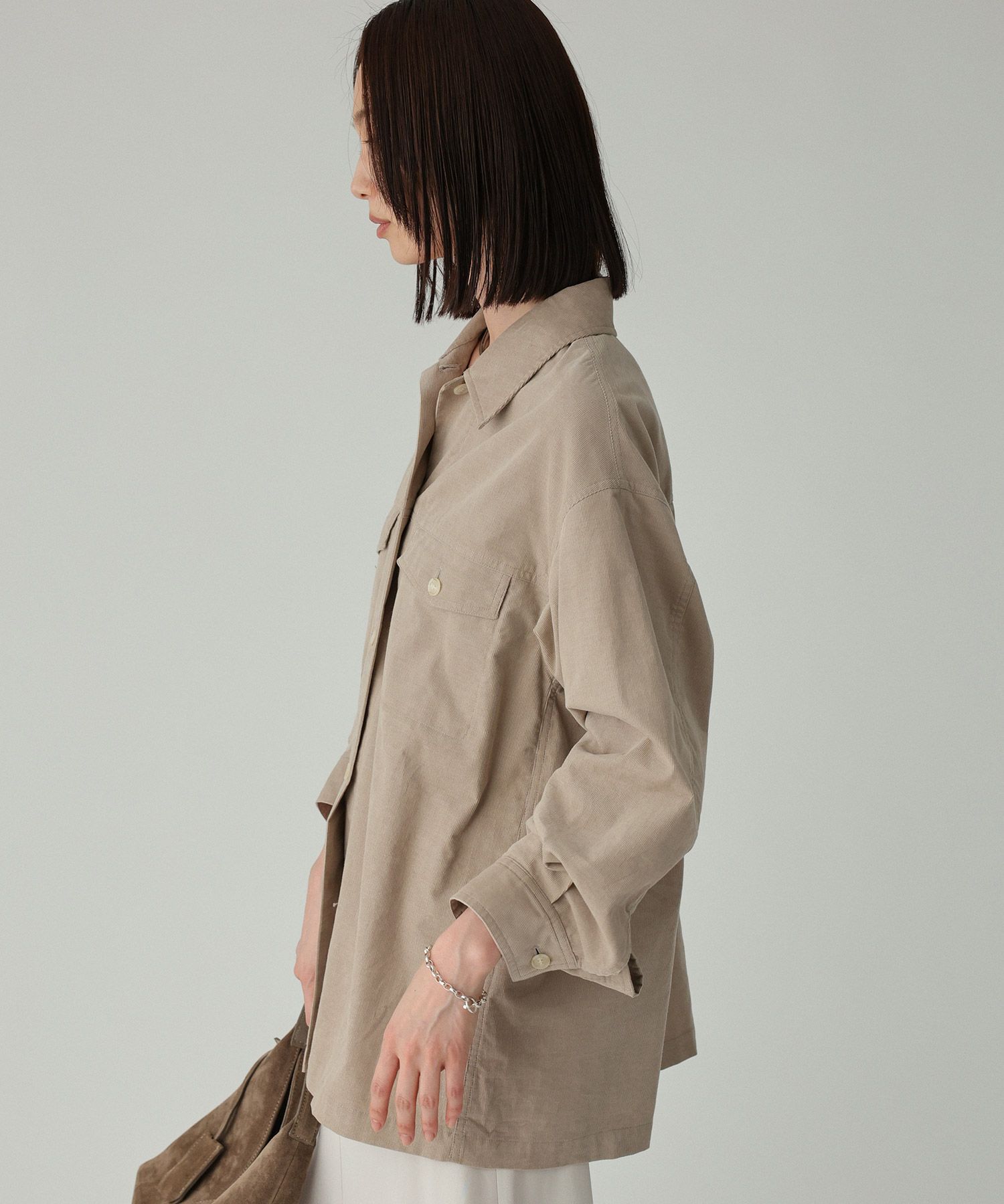 BABYLONE「コットンコーデュロイシャツ」|シャツ・ブラウス|