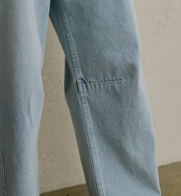  「【低身長・高身長対応/サイズ展開あり】デニムカーブレッグパンツ」|デニム|