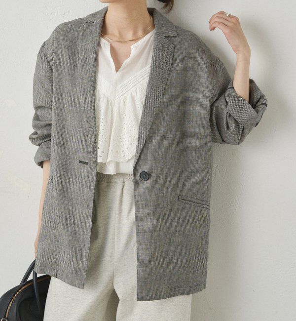  「リネンライトジャケット」|テーラードジャケット|