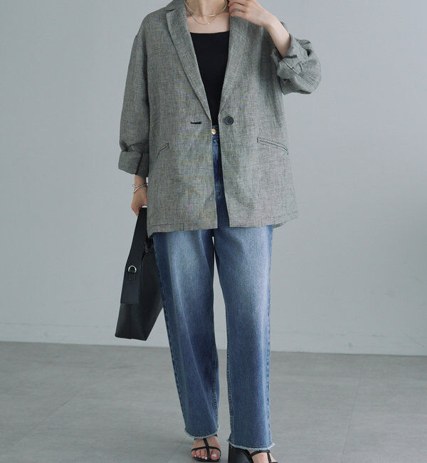  「リネンライトジャケット」|テーラードジャケット|